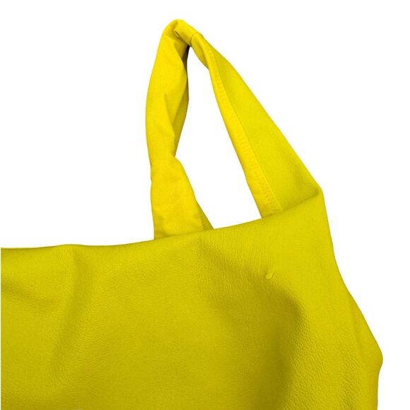 Naked Wardrobe Neon Yellow Faux Leather Maxi Dress - Picture 7 of 16